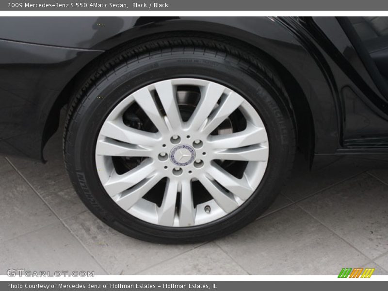 Black / Black 2009 Mercedes-Benz S 550 4Matic Sedan