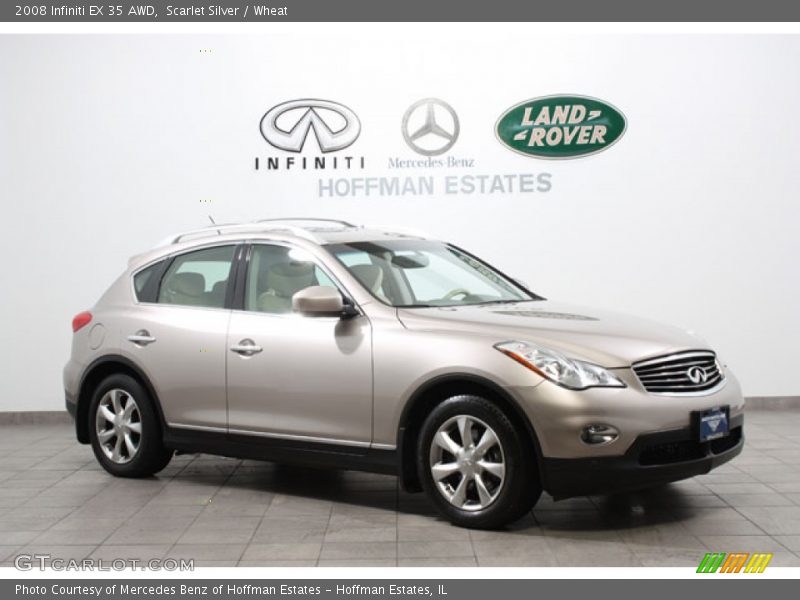 Scarlet Silver / Wheat 2008 Infiniti EX 35 AWD