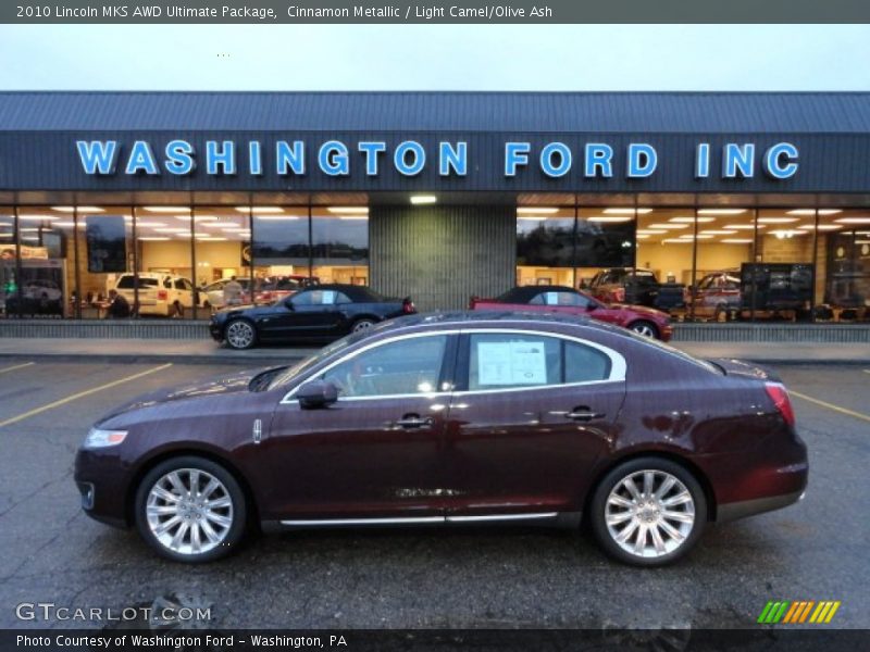 Cinnamon Metallic / Light Camel/Olive Ash 2010 Lincoln MKS AWD Ultimate Package