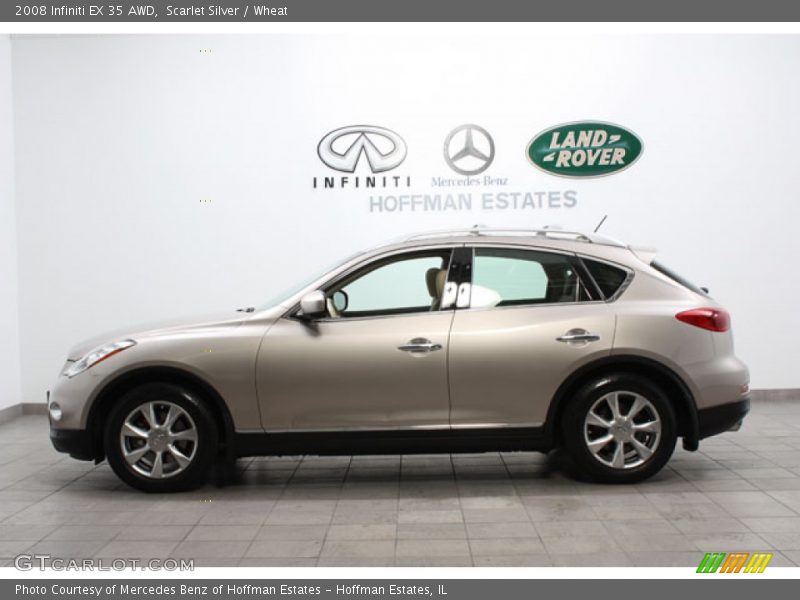 Scarlet Silver / Wheat 2008 Infiniti EX 35 AWD