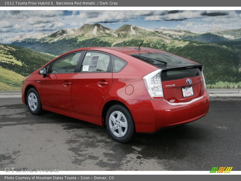 Barcelona Red Metallic / Dark Gray 2011 Toyota Prius Hybrid II