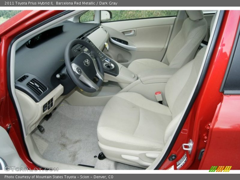 Barcelona Red Metallic / Dark Gray 2011 Toyota Prius Hybrid II