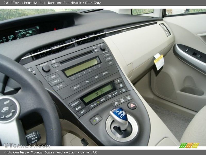 Barcelona Red Metallic / Dark Gray 2011 Toyota Prius Hybrid II