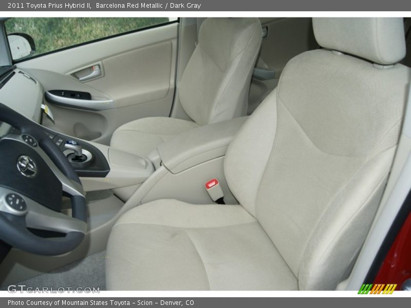 Barcelona Red Metallic / Dark Gray 2011 Toyota Prius Hybrid II