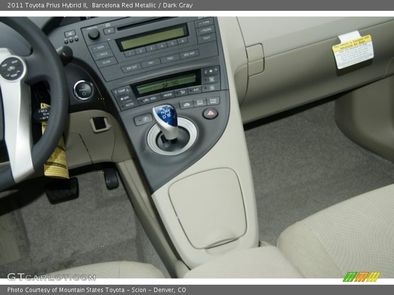 Barcelona Red Metallic / Dark Gray 2011 Toyota Prius Hybrid II