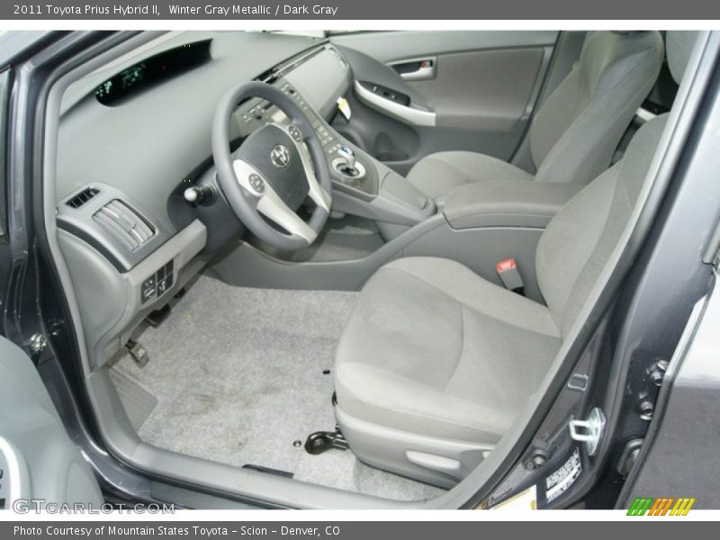 Winter Gray Metallic / Dark Gray 2011 Toyota Prius Hybrid II