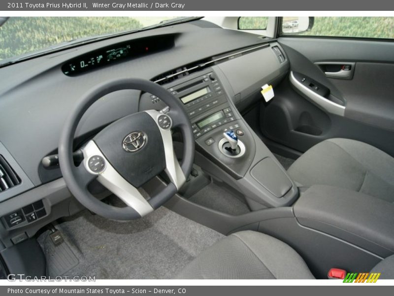 Winter Gray Metallic / Dark Gray 2011 Toyota Prius Hybrid II
