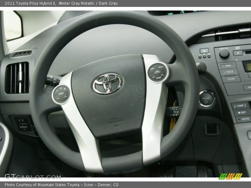 Winter Gray Metallic / Dark Gray 2011 Toyota Prius Hybrid II
