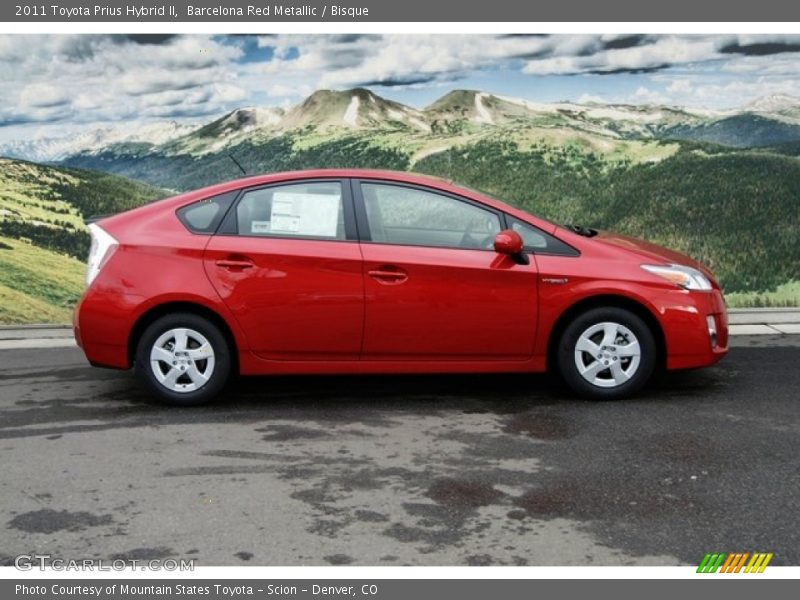 Barcelona Red Metallic / Bisque 2011 Toyota Prius Hybrid II