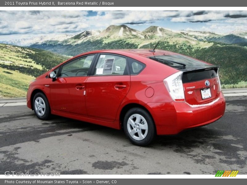 Barcelona Red Metallic / Bisque 2011 Toyota Prius Hybrid II