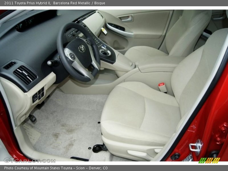 Barcelona Red Metallic / Bisque 2011 Toyota Prius Hybrid II