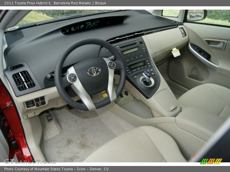Barcelona Red Metallic / Bisque 2011 Toyota Prius Hybrid II