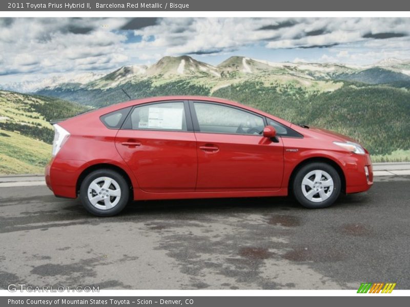 Barcelona Red Metallic / Bisque 2011 Toyota Prius Hybrid II
