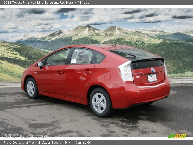 Barcelona Red Metallic / Bisque 2011 Toyota Prius Hybrid II