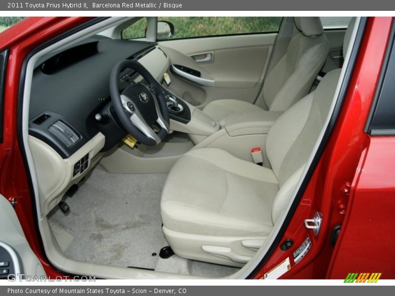 Barcelona Red Metallic / Bisque 2011 Toyota Prius Hybrid II