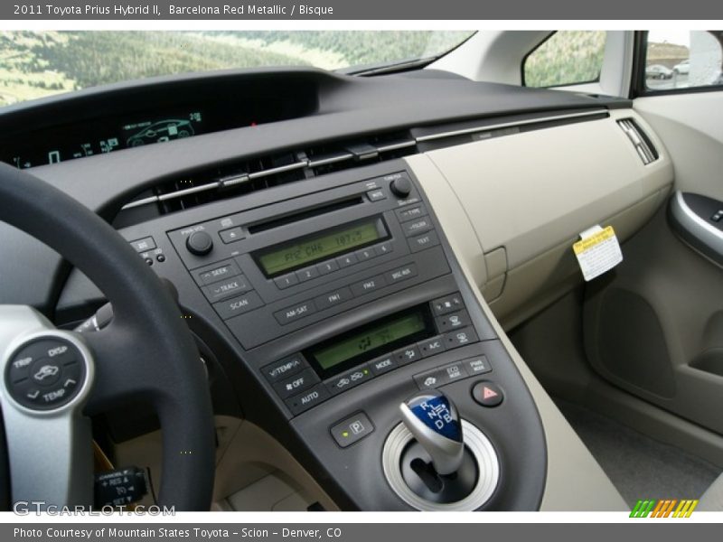Barcelona Red Metallic / Bisque 2011 Toyota Prius Hybrid II