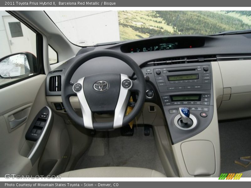 Barcelona Red Metallic / Bisque 2011 Toyota Prius Hybrid II
