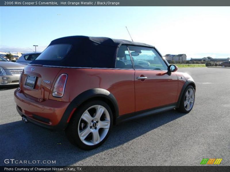 Hot Orange Metallic / Black/Orange 2006 Mini Cooper S Convertible