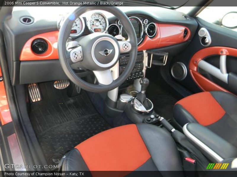 Black/Orange Interior - 2006 Cooper S Convertible 