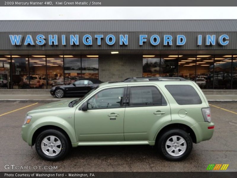 Kiwi Green Metallic / Stone 2009 Mercury Mariner 4WD