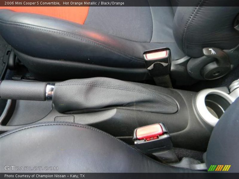 Hot Orange Metallic / Black/Orange 2006 Mini Cooper S Convertible