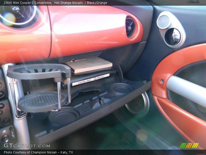 Hot Orange Metallic / Black/Orange 2006 Mini Cooper S Convertible