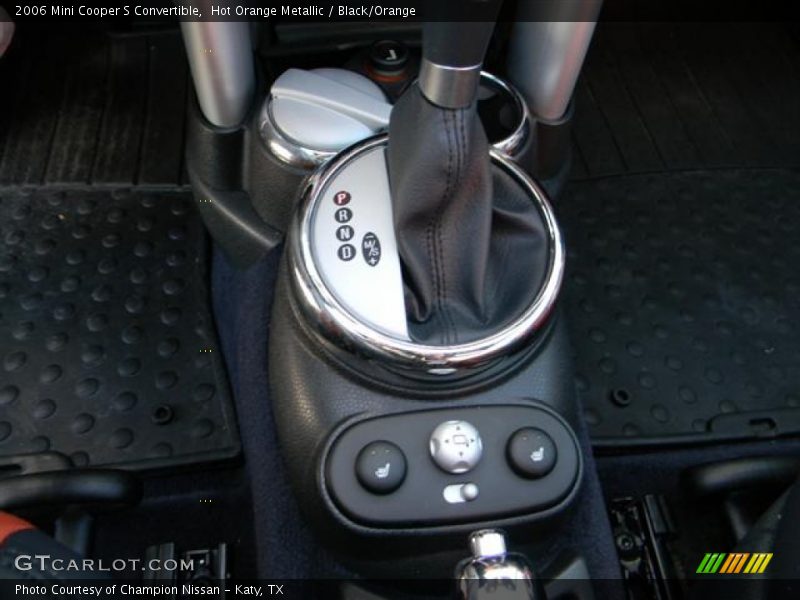 Hot Orange Metallic / Black/Orange 2006 Mini Cooper S Convertible