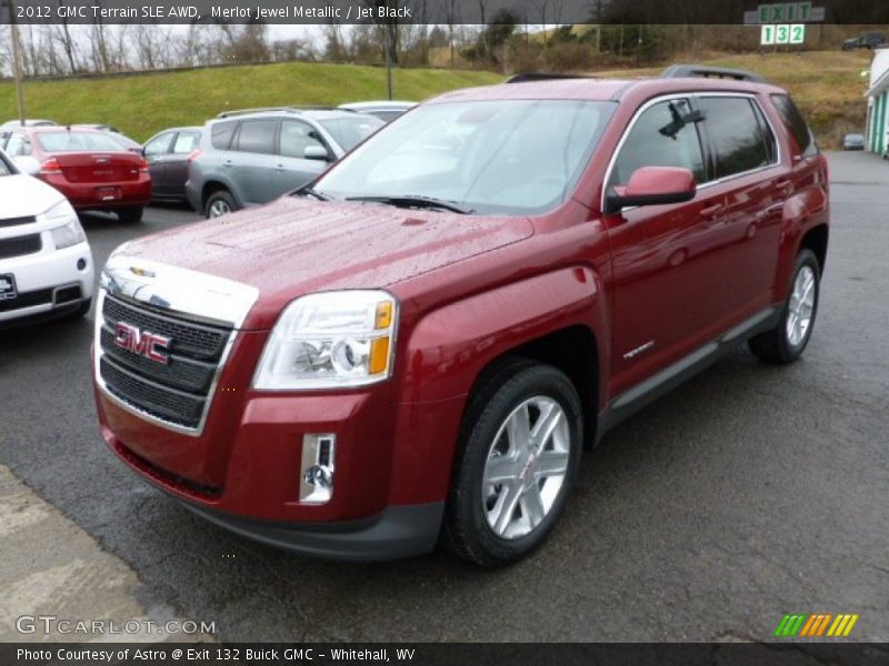 Merlot Jewel Metallic / Jet Black 2012 GMC Terrain SLE AWD