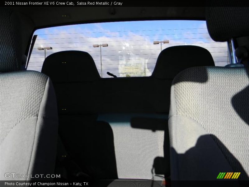 Salsa Red Metallic / Gray 2001 Nissan Frontier XE V6 Crew Cab