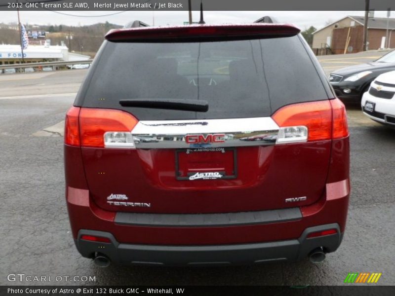 Merlot Jewel Metallic / Jet Black 2012 GMC Terrain SLE AWD