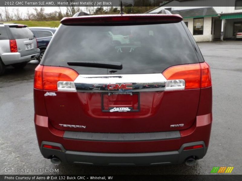 Merlot Jewel Metallic / Jet Black 2012 GMC Terrain SLE AWD