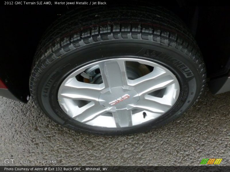 Merlot Jewel Metallic / Jet Black 2012 GMC Terrain SLE AWD