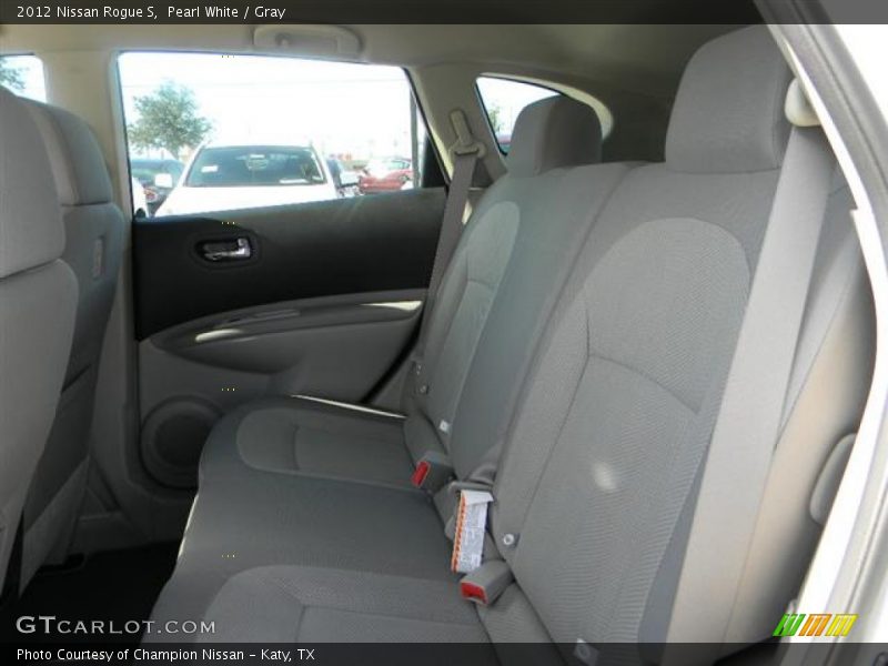 Pearl White / Gray 2012 Nissan Rogue S