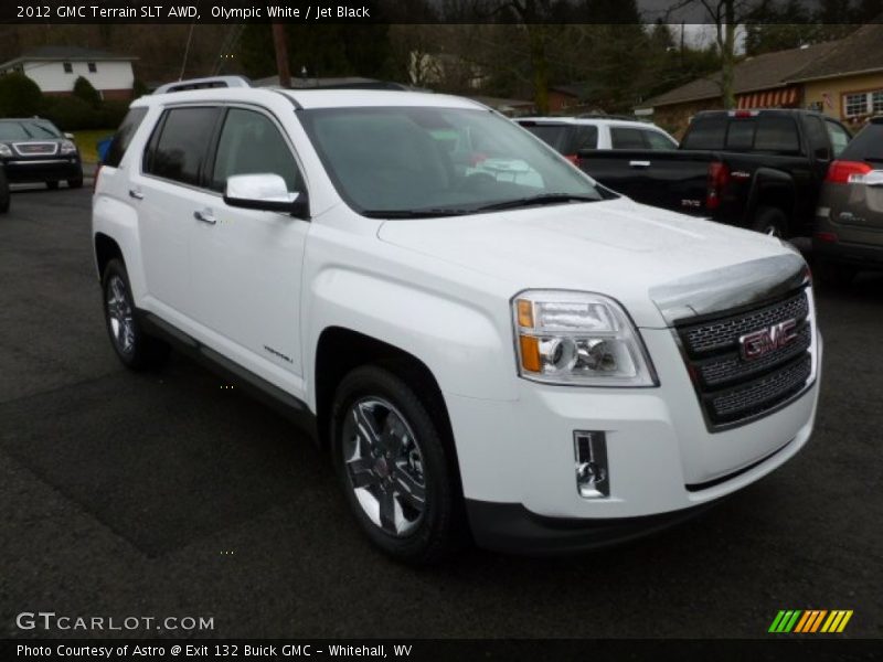 Olympic White / Jet Black 2012 GMC Terrain SLT AWD