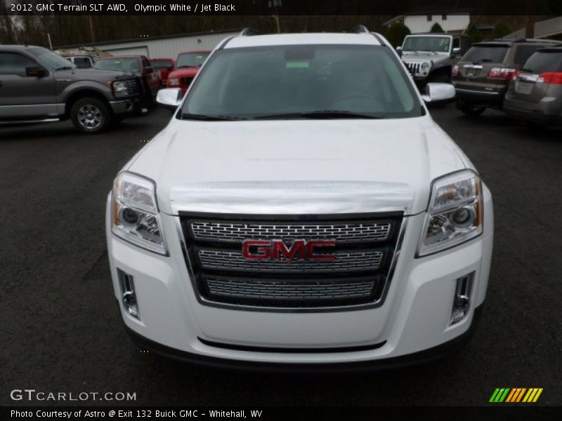 Olympic White / Jet Black 2012 GMC Terrain SLT AWD