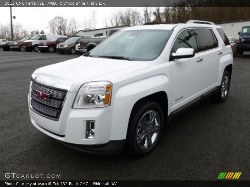 Olympic White / Jet Black 2012 GMC Terrain SLT AWD