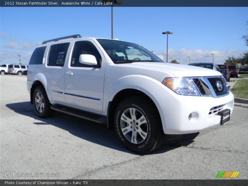 Avalanche White / Cafe Latte 2012 Nissan Pathfinder Silver