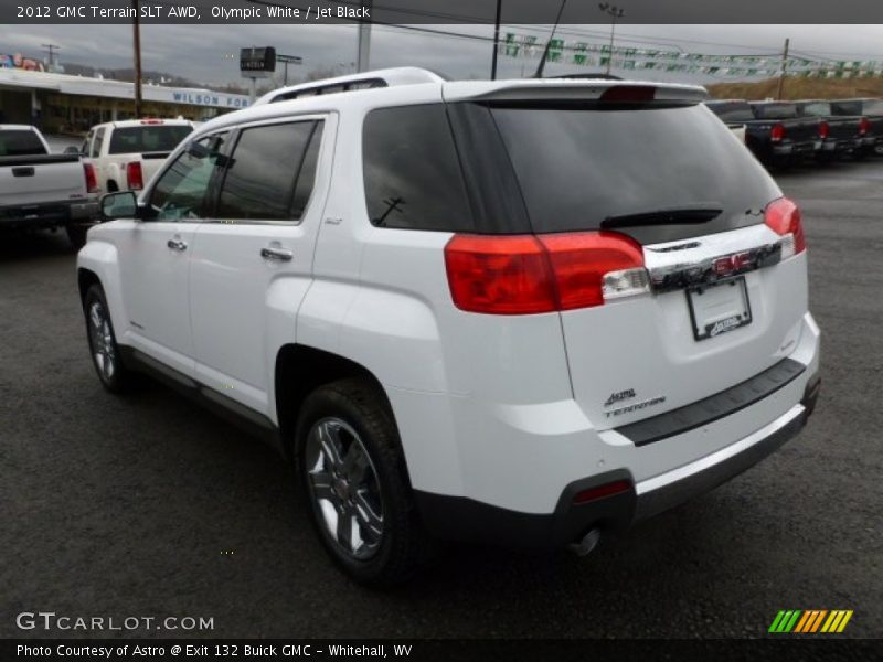Olympic White / Jet Black 2012 GMC Terrain SLT AWD