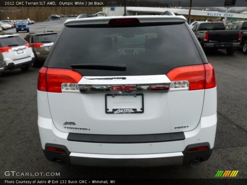 Olympic White / Jet Black 2012 GMC Terrain SLT AWD