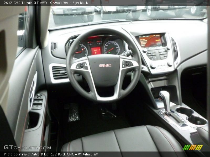 Olympic White / Jet Black 2012 GMC Terrain SLT AWD