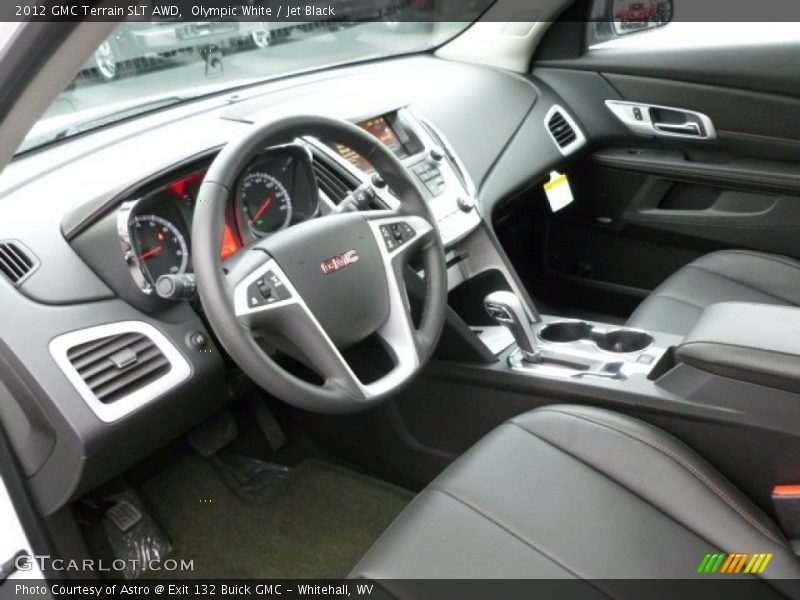 Olympic White / Jet Black 2012 GMC Terrain SLT AWD