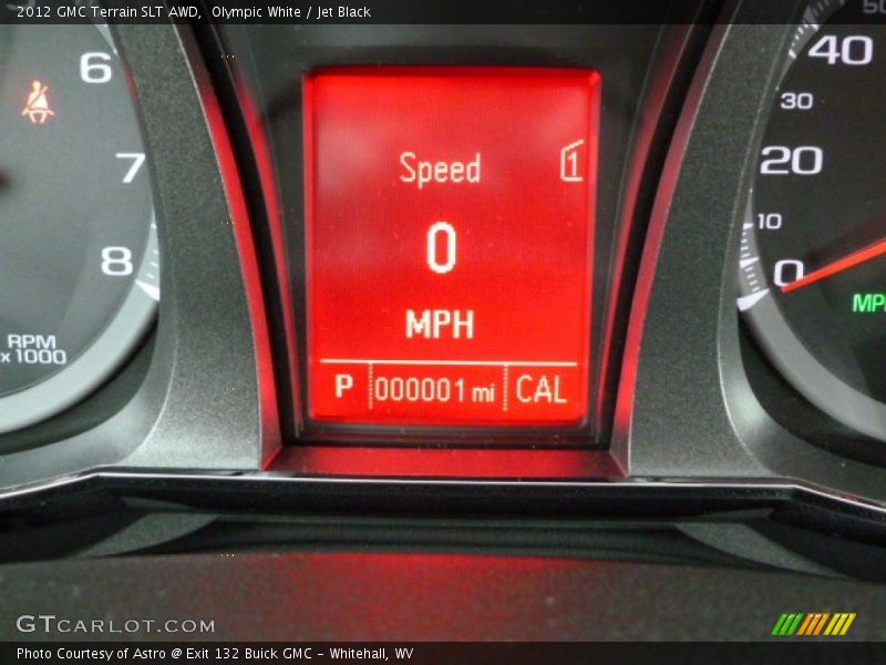 Olympic White / Jet Black 2012 GMC Terrain SLT AWD