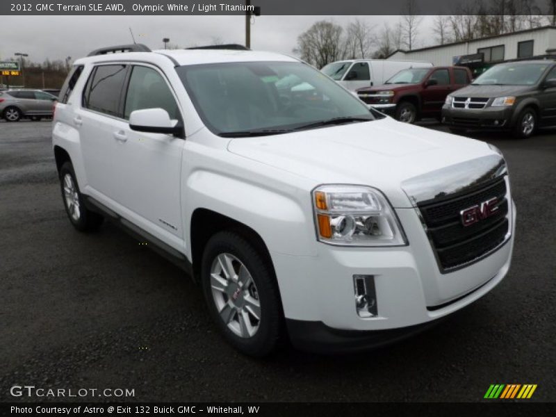 Olympic White / Light Titanium 2012 GMC Terrain SLE AWD