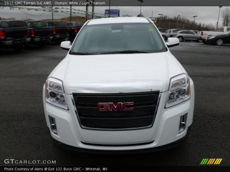 Olympic White / Light Titanium 2012 GMC Terrain SLE AWD