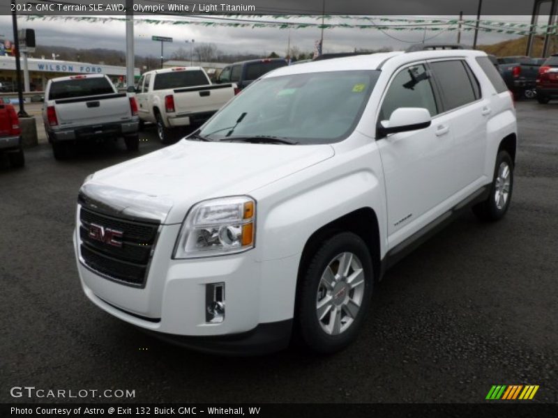 Olympic White / Light Titanium 2012 GMC Terrain SLE AWD