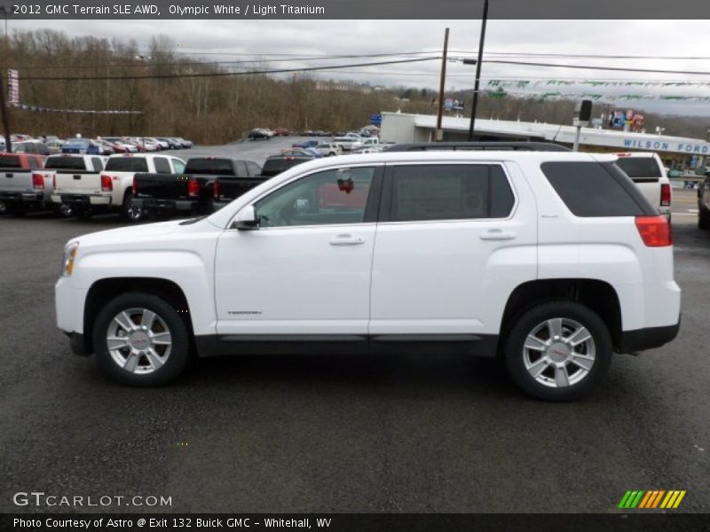 Olympic White / Light Titanium 2012 GMC Terrain SLE AWD