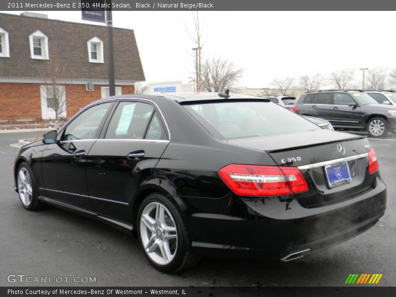 Black / Natural Beige/Black 2011 Mercedes-Benz E 350 4Matic Sedan