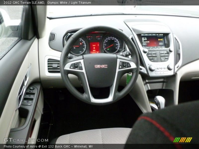 Olympic White / Light Titanium 2012 GMC Terrain SLE AWD