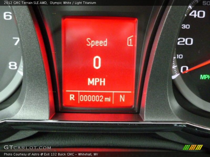 Olympic White / Light Titanium 2012 GMC Terrain SLE AWD
