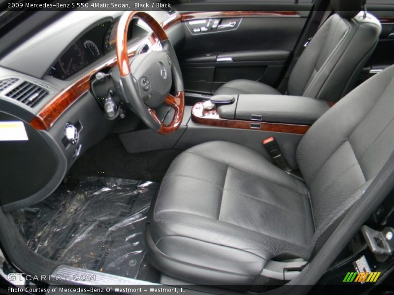 Black / Black 2009 Mercedes-Benz S 550 4Matic Sedan